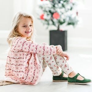 SweetHoney Out to Play Set Reindeer NWT Pants Top Holiday Christmas